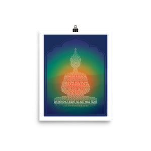 Lyrics Poster - Phish - Everything's Right Buddha