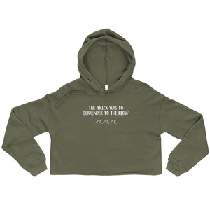 Surrender to the Flow Crop Hoodie