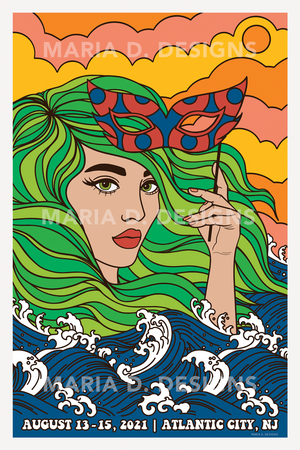 Phish Poster - Atlantic City, NJ 2021
