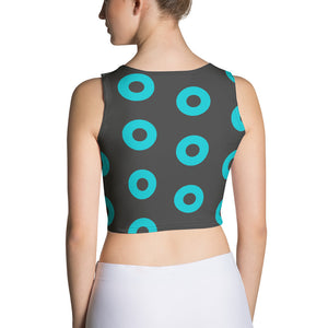 Donut Crop Top, Blue/Grey