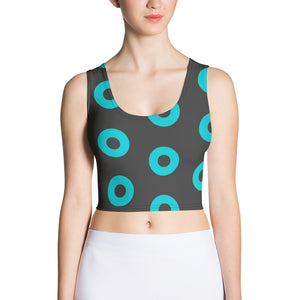 Donut Crop Top, Blue/Grey