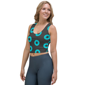 Donut Crop Top, Blue/Grey