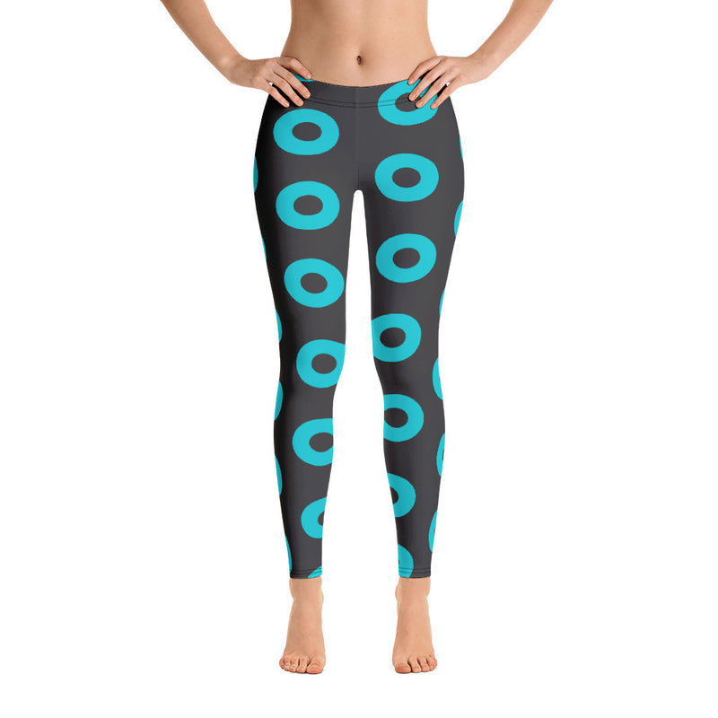 Donut Leggings Blue/Grey