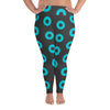 Donut Leggings (sizes 2XL - 5XL), Blue/Grey