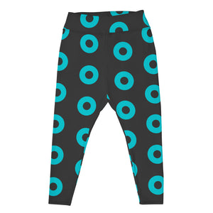 Donut Leggings (sizes 2XL - 5XL), Blue/Grey