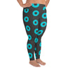 Donut Leggings (sizes 2XL - 5XL), Blue/Grey