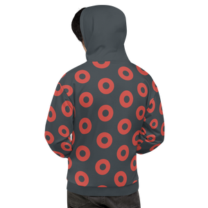 Men's Donut Hoodie Red/Blue