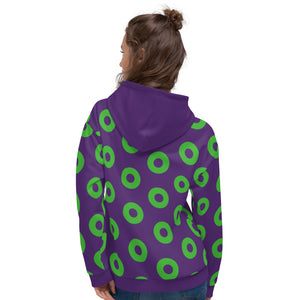 Donut Hoodie Purple/Green, Unisex