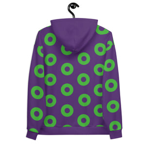 Donut Hoodie Purple/Green, Unisex