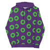 Donut Hoodie Purple/Green, Unisex