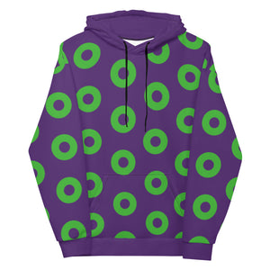 Donut Hoodie Purple/Green, Unisex