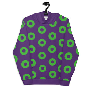 Donut Hoodie Purple/Green, Unisex