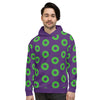 Men's Donut Hoodie Purple/Green