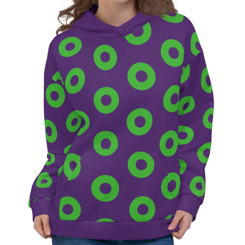 Donut Hoodie Purple/Green, Unisex