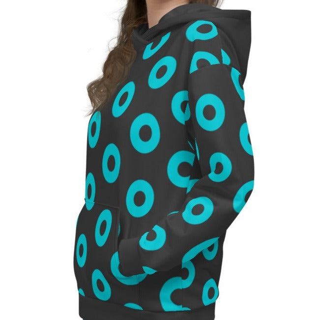 Donut Hoodie Blue/Grey, Unisex
