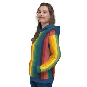 Rainbow Jerry Hoodie - Rainbow/Blue, Unisex