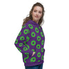 Donut Hoodie Purple/Green, Unisex