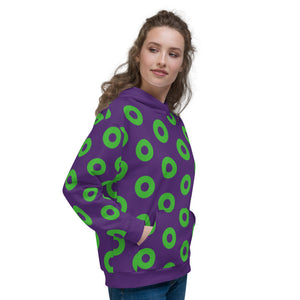 Donut Hoodie Purple/Green, Unisex