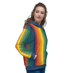 Rainbow Jerry Hoodie - Rainbow/Blue, Unisex