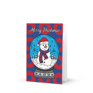 'Merry Phishmas' Snowman Holiday Card
