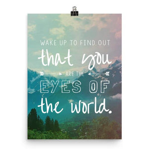 Lyrics Poster -  Eyes of the World