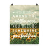 Lyrics Poster - Wildflowers