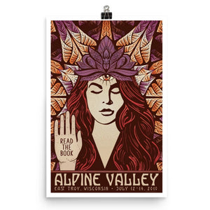 Phish Poster - Alpine Valley, East Troy WI 2019  Ruby Red