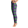 Donut Leggings - High Waist, Purple/Green