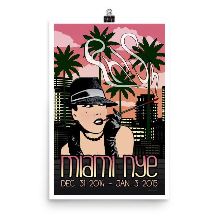 Phish Poster - American Airlines Arena - Miami, FL 2014