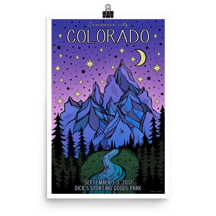 Phish Poster - Dick's - Commerce City, CO 2017