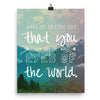 Lyrics Poster -  Eyes of the World