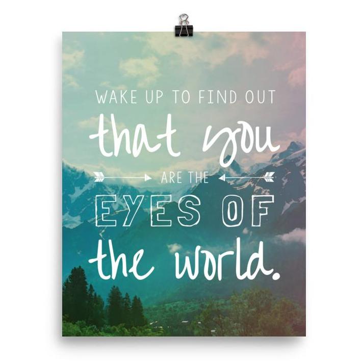 Lyrics Poster -  Eyes of the World