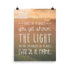 Lyrics Poster -  Scarlet Begonias