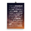 Lyrics Poster - Starman