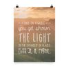 Lyrics Poster -  Scarlet Begonias