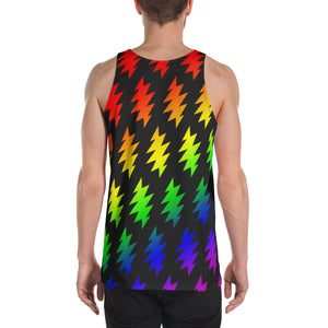 Men's Lightening Bolt Tank - RAINBOW