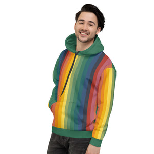 Men's Rainbow Jerry Hoodie - Rainbow/Green