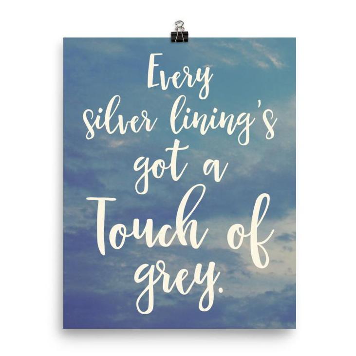 Lyrics Poster - Touch of Grey