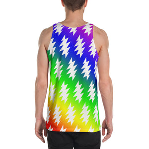 Men's Lightning Bolt Tank - RAINBOW