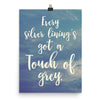 Lyrics Poster - Touch of Grey