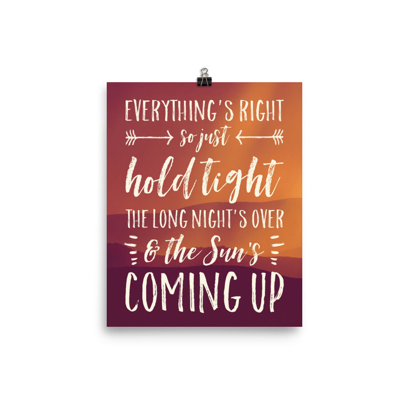 Lyrics Poster - Phish - Everything's Right
