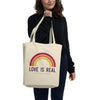 'Love is Real ~ Not Fade Away' Eco Tote Bag