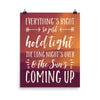 Lyrics Poster - Phish - Everything's Right
