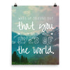 Lyrics Poster -  Eyes of the World