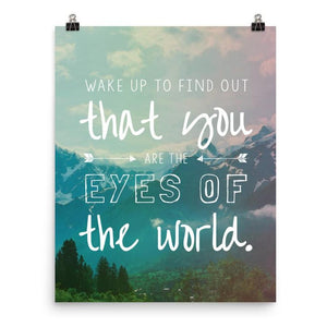 Lyrics Poster -  Eyes of the World