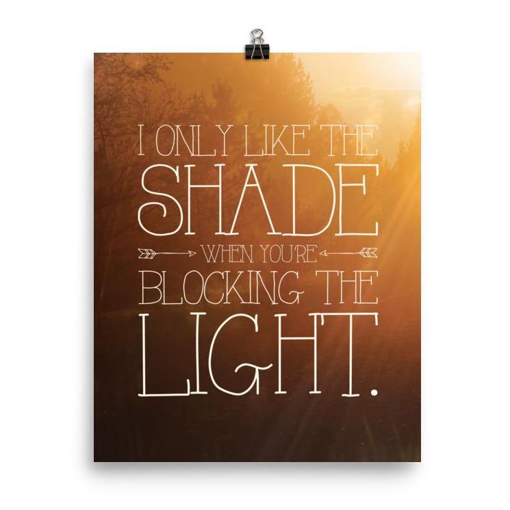 Lyrics Poster - Phish - Shade