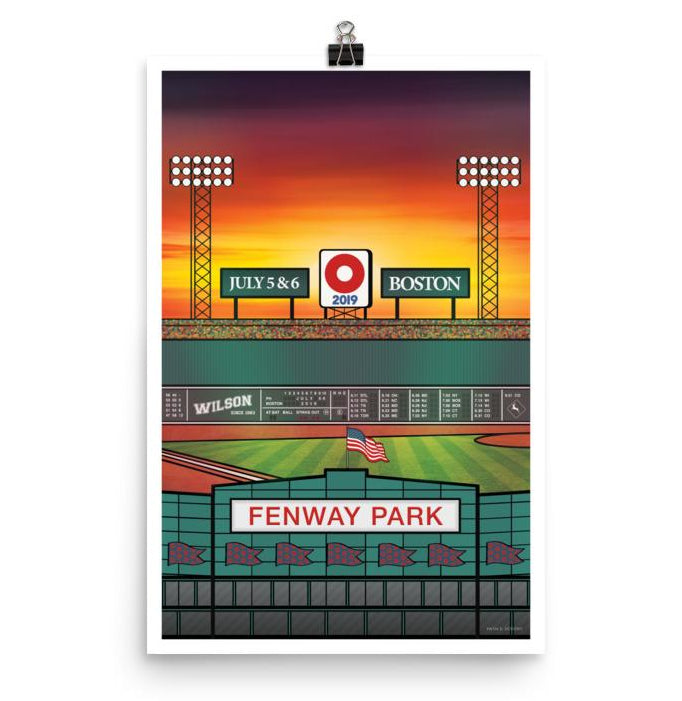 Phish Poster - Fenway Park, Boston MA 2019