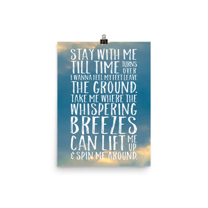 Phish Lyrics Poster - If I Could