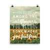 Lyrics Poster - Wildflowers