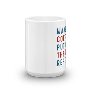 Wake Up, Coffee, Put On The Dead, Repeat Mug